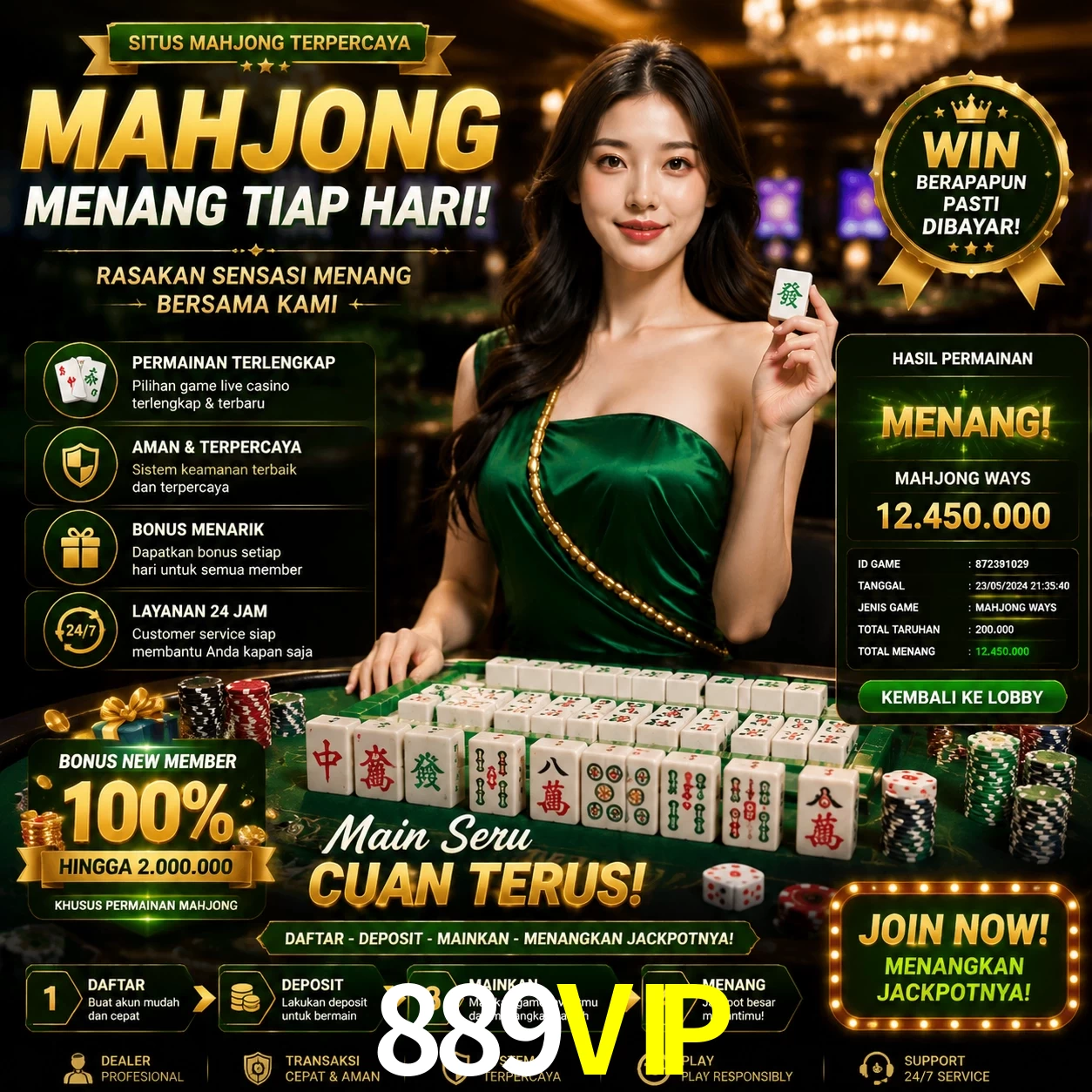 Cashback VIP 889VIP - reembolso semanal